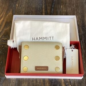 Hammitt Ivory and Gold Studded Wallet